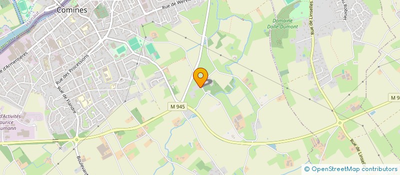 localisation de l'entreprise GAMAP  COMINES