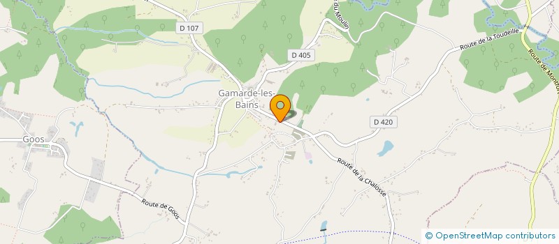 localisation de l'entreprise GAMARDE BASKET à GAMARDE-LES-BAINS