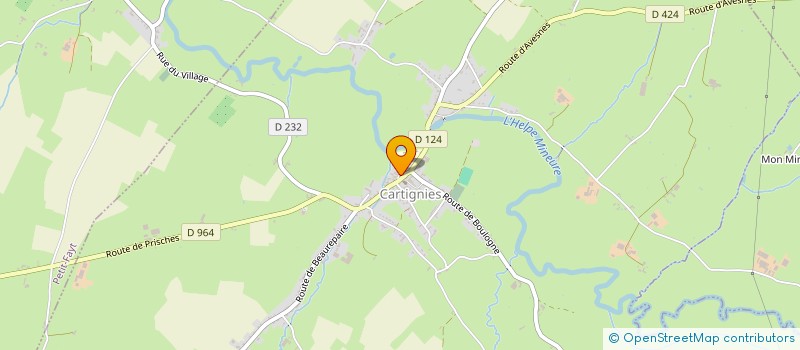 localisation de l'entreprise GAMARIS  CARTIGNIES