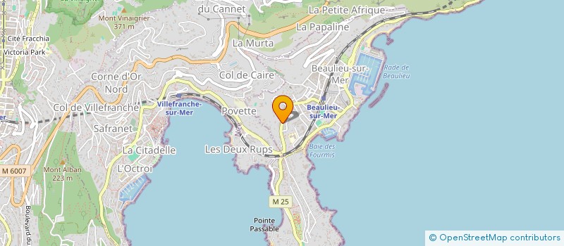 localisation de l'entreprise GAMAS à BEAULIEU-SUR-MER