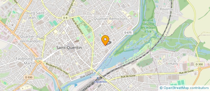 localisation de l'entreprise GAMAT à SAINT-QUENTIN