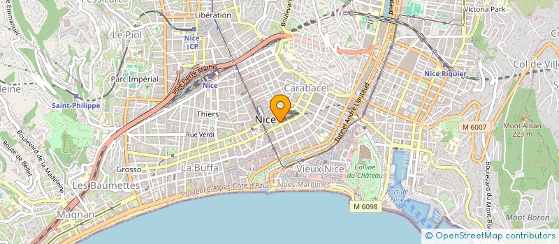 localisation de l'entreprise GAMATHECLO à NICE