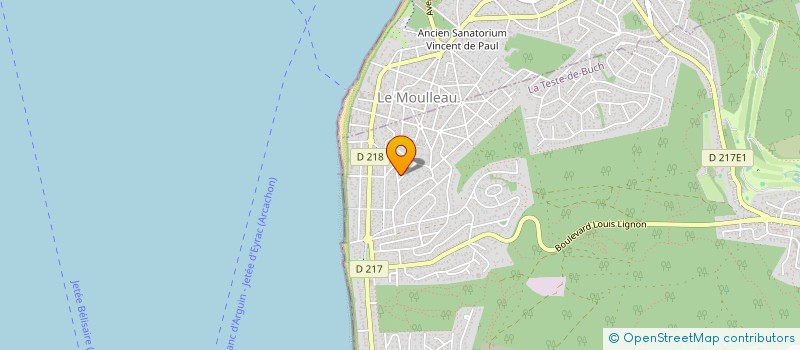 localisation de l'entreprise GAMAX à LA TESTE-DE-BUCH