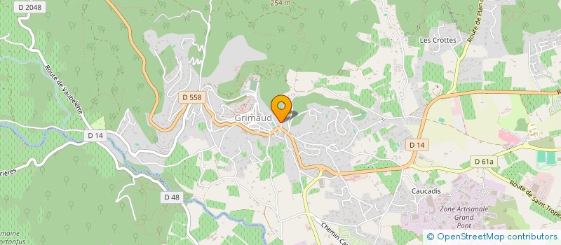 localisation de l'entreprise GAMBA à GRIMAUD