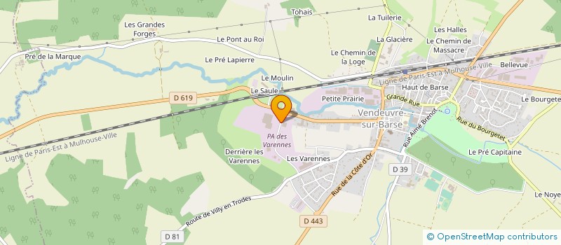 localisation de l'entreprise GAMBA ET ROTA  VENDEUVRE-SUR-BARSE