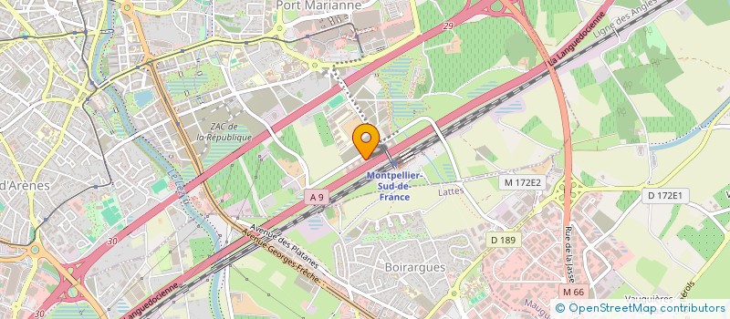localisation de l'entreprise GAMBACERES à MONTPELLIER