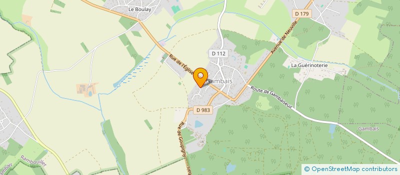 localisation de l'entreprise GAMBAIS PRIMEURS à GAMBAIS