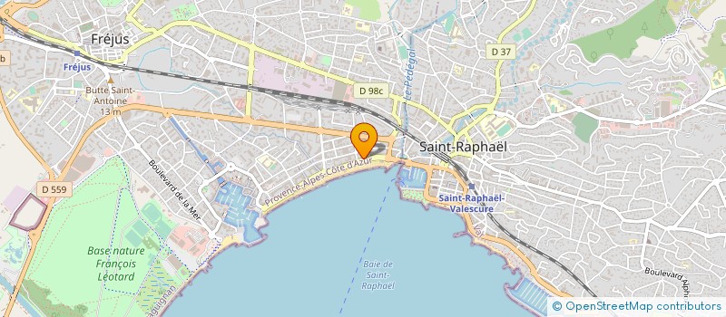 localisation de l'entreprise GAMBELLI HOTEL LES PALMIERS à FREJUS