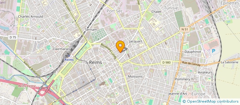 localisation de l'entreprise GAMBETTA 104 à REIMS