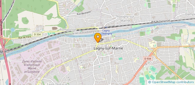 localisation de l'entreprise GAMBETTA 38  LAGNY-SUR-MARNE