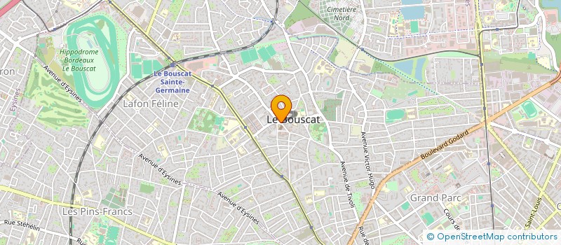 localisation de l'entreprise GAMBETTA  LE BOUSCAT