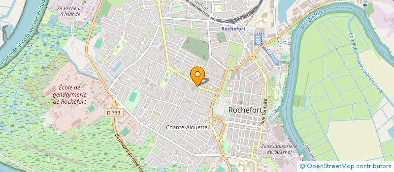 localisation de l'entreprise GAMBETTA  ROCHEFORT