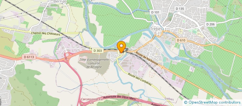 localisation de l'entreprise GAMBETTA  TREBES