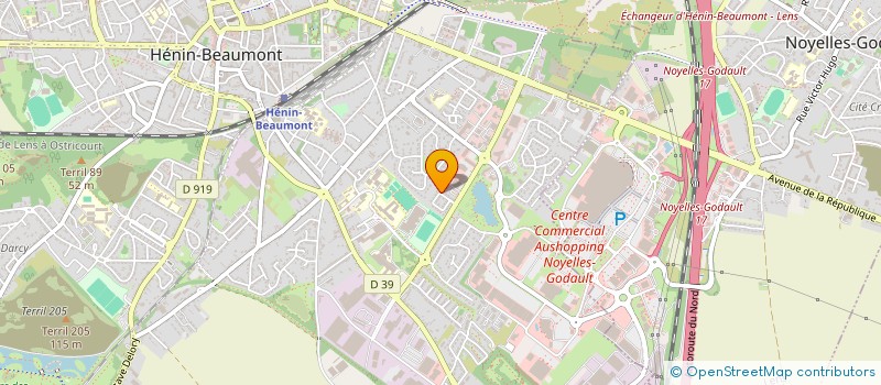 localisation de l'entreprise GAMBETTA à HENIN-BEAUMONT