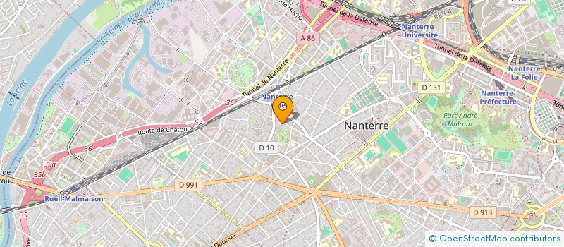localisation de l'entreprise GAMBETTA 54  NANTERRE