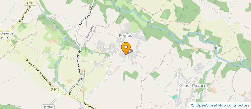 localisation de l'entreprise GAMBETTA 64320  UZAN