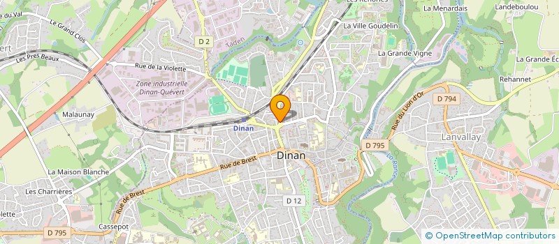 localisation de l'entreprise GAMBETTA à DINAN