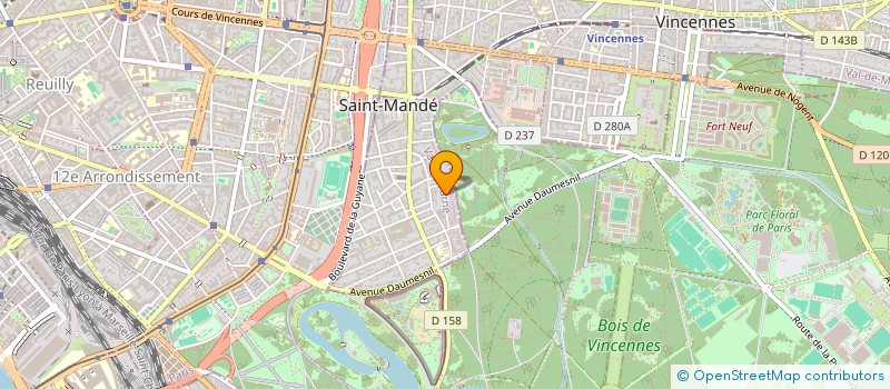 localisation de l'entreprise GAMBETTA à VINCENNES