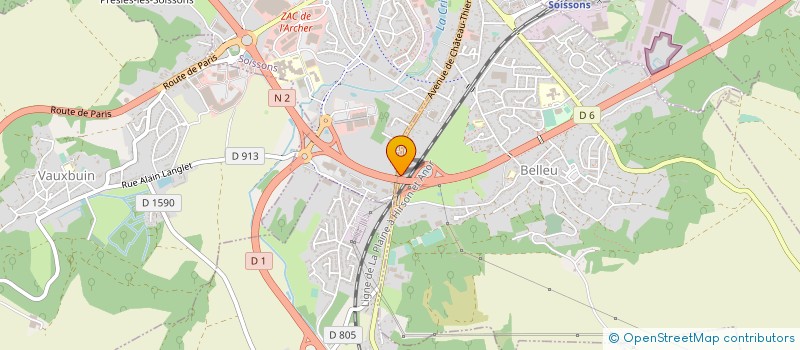 localisation de l'entreprise GAMBETTA  BELLEU