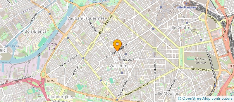 localisation de l'entreprise GAMBETTA  LILLE