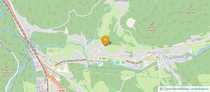 localisation de l'entreprise GAMBETTA  MOYENMOUTIER