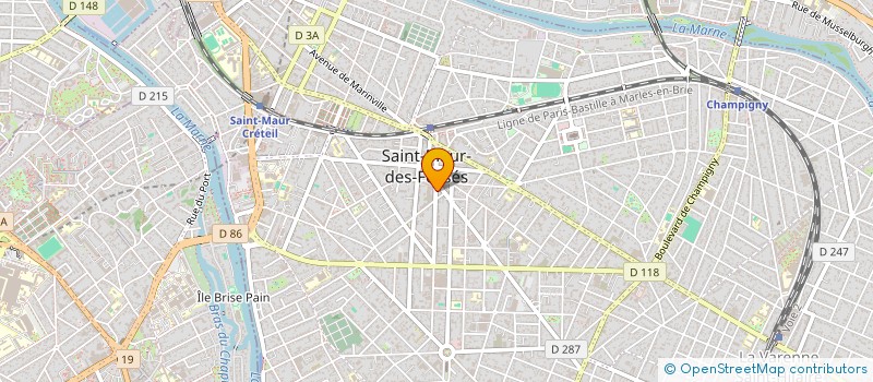 localisation de l'entreprise GAMBETTA à SAINT-MAUR-DES-FOSSES