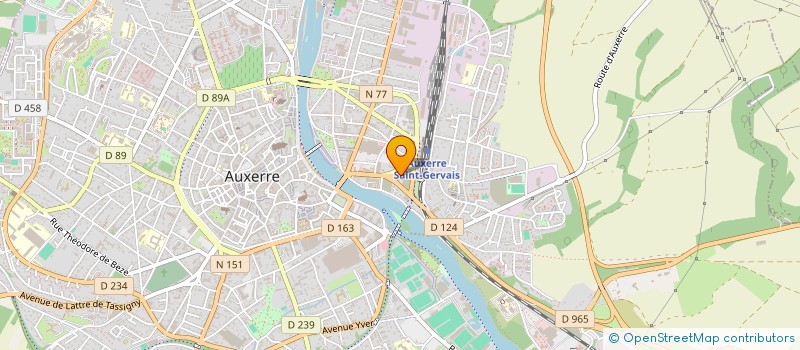 localisation de l'entreprise GAMBETTA AUTOMOBILES à AUXERRE