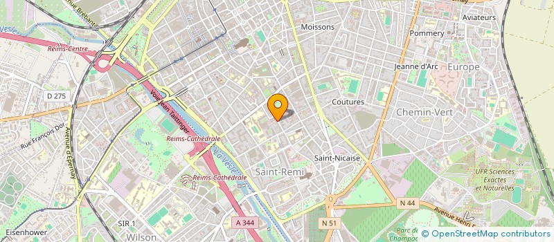 localisation de l'entreprise GAMBETTA BARBERSHOP  REIMS