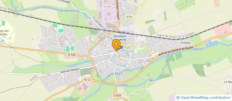 localisation de l'entreprise GAMBETTA CG  VERNEUIL D'AVRE ET D'ITON