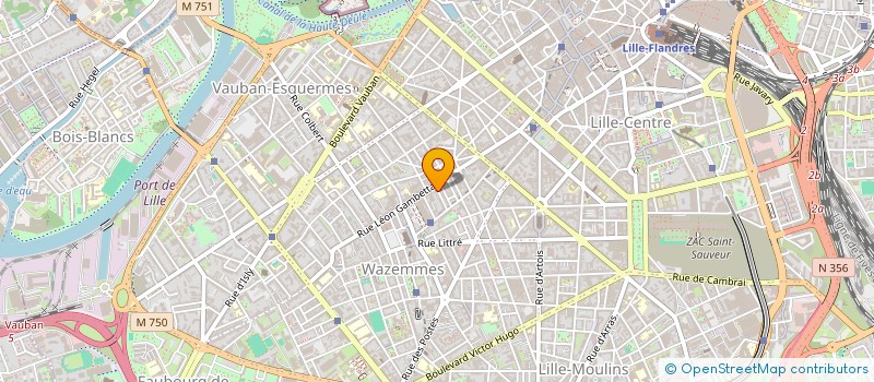 localisation de l'entreprise GAMBETTA CONTROLE TECHNIQUE à LILLE