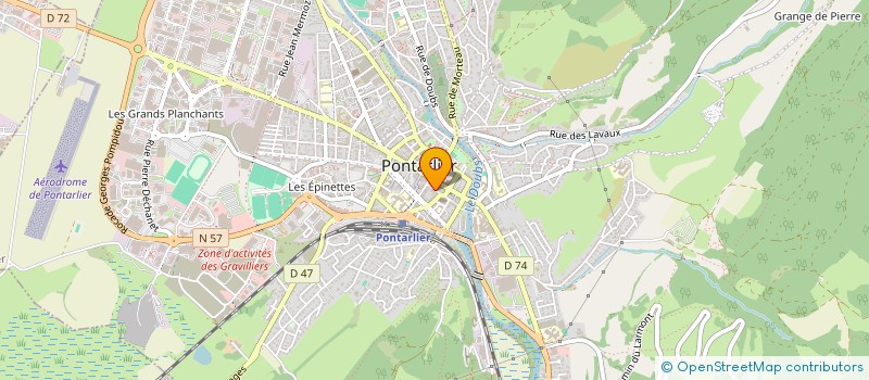 localisation de l'entreprise GAMBETTA CUCINA URBANA à PONTARLIER