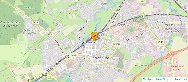 localisation de l'entreprise GAMBETTA DECBAC à SARREBOURG