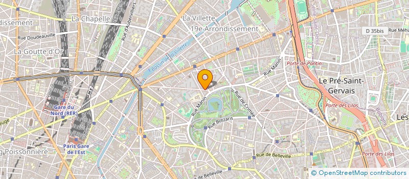 localisation de l'entreprise GAMBETTA FLEURS à PARIS