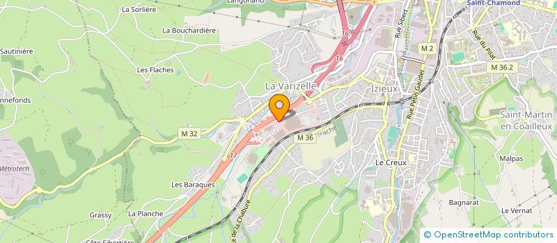 localisation de l'entreprise GAMBETTA FRUITS à SAINT-CHAMOND