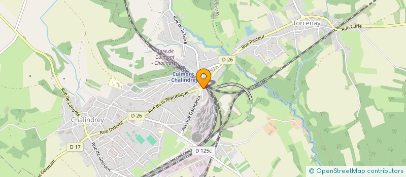 localisation de l'entreprise GAMBETTA IMMO à CHALINDREY
