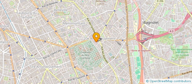 localisation de l'entreprise GAMBETTA JEUX  PARIS