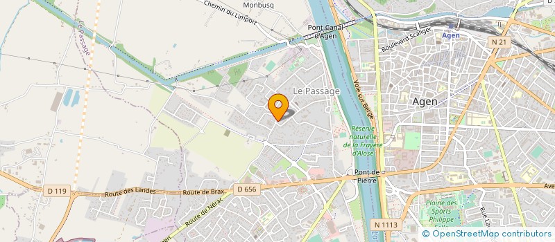 localisation de l'entreprise GAMBETTA MARINE  LE PASSAGE