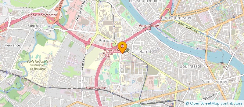 localisation de l'entreprise GAMBETTA OCCITANIE  TOULOUSE