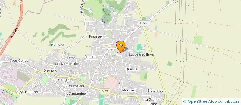 localisation de l'entreprise GAMBETTA PARK  GENAS