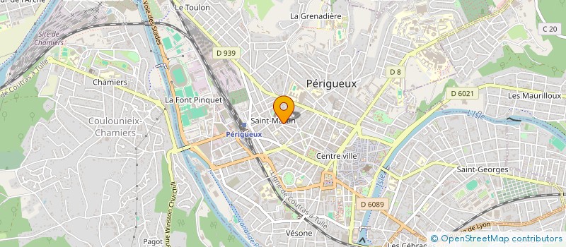 localisation de l'entreprise GAMBETTA PERIGUEUX à PERIGUEUX
