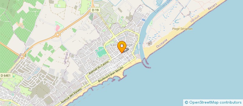 localisation de l'entreprise GAMBETTA SERGIO  VALRAS-PLAGE