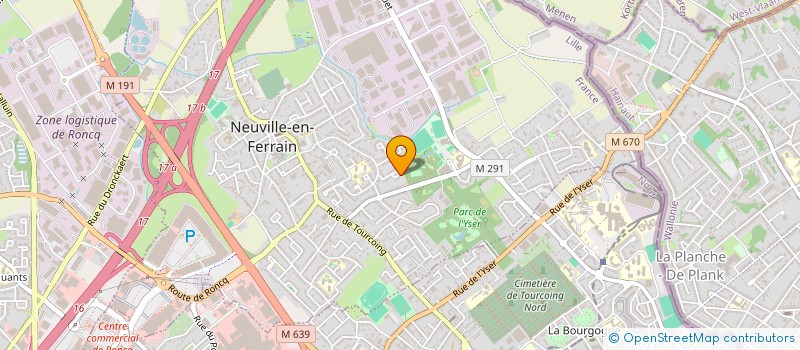 localisation de l'entreprise GAMBETTA TOURCOING à NEUVILLE-EN-FERRAIN