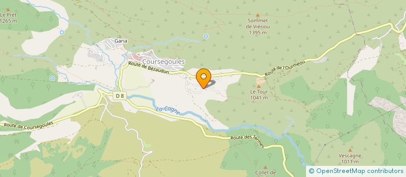 localisation de l'entreprise GAMBETTA VENCE  COURSEGOULES