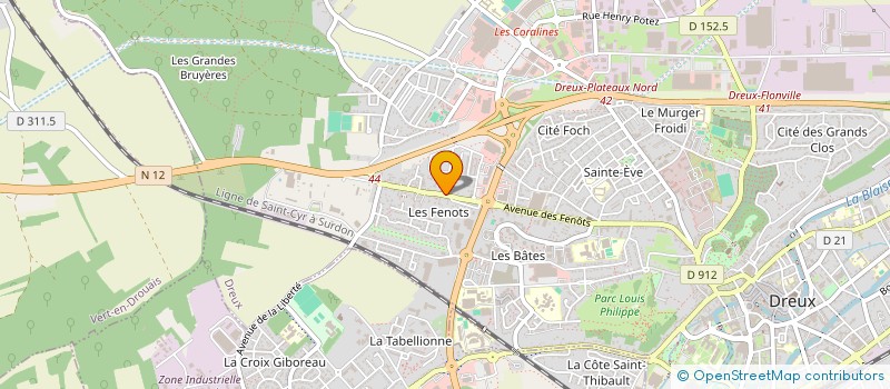 localisation de l'entreprise GAMBUTO BOIS EMBALLAGE à DREUX