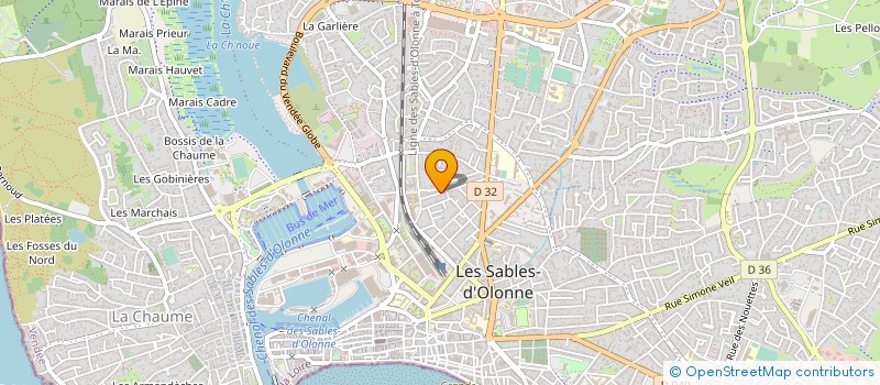 localisation de l'entreprise GAMCHAU à LES SABLES D'OLONNE