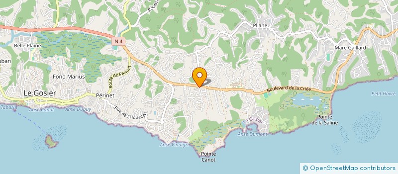 localisation de l'entreprise GAME GUADELOUPE ASSISTANCE EN MANUTENTION ELECTRIQUE à LE GOSIER