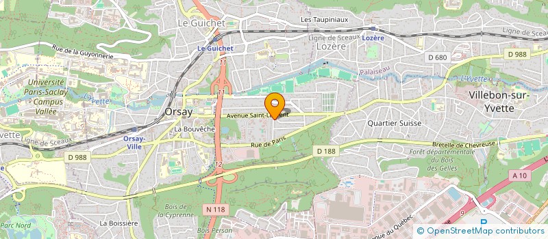 localisation de l'entreprise GAME'HER à ORSAY