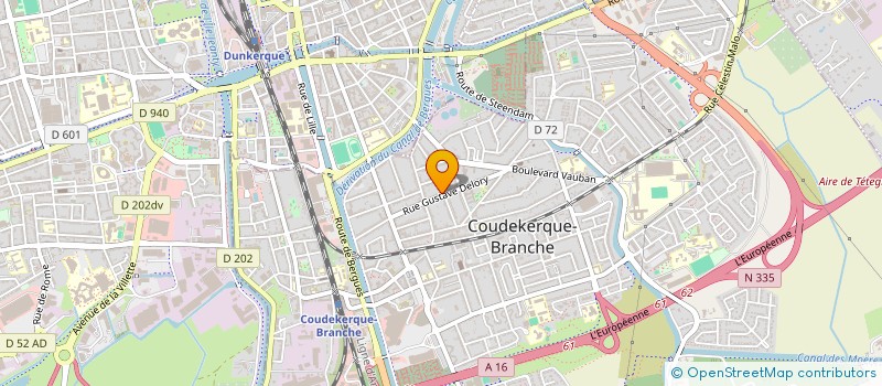 localisation de l'entreprise GAME-LAN  COUDEKERQUE-BRANCHE