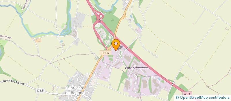 localisation de l'entreprise GAME LAVAGE  SAINTE-HERMINE