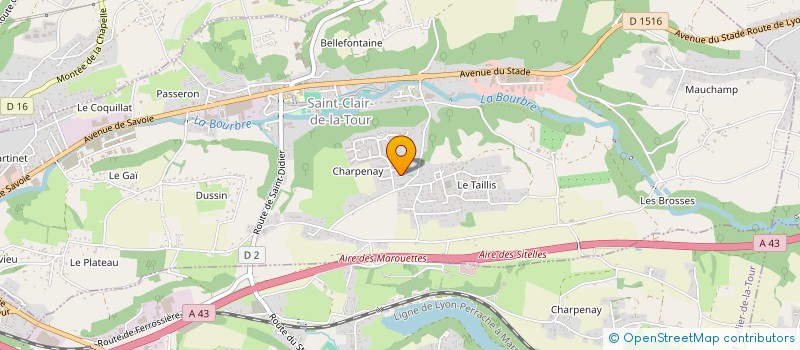 localisation de l'entreprise GAME OF TILES  SAINT-CLAIR-DE-LA-TOUR